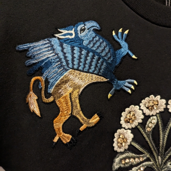 Alexander McQueen Medieval Embroidered Sweatshirt Dress - Picture 7 of 7